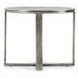 Flores Nickel Oval End Table