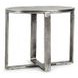 Flores Nickel Oval End Table