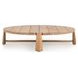 Aston Natural 65" Round Outdoor Coffee Table