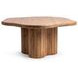 Alvaro Golden Wheat 65" Free Form Dining Table