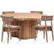 Alvaro Golden Wheat 65" Free Form Dining Room Set