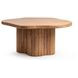 Alvaro Golden Wheat 65" Free Form Dining Table
