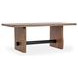Brinton Acorn Brown and Black 80" Rectangular Dining Table