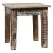 Adirondack Brown Square End Table