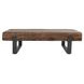 Duarte Rustic Brown and Black Rectangular Coffee Table