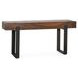 Duarte Rustic Brown Rectangular Console Table