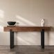 Duarte Rustic Brown Rectangular Console Table