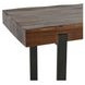 Duarte Rustic Brown and Black 92" Rectangular Counter Height Table