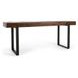 Duarte Rustic Brown and Black 92" Rectangular Counter Height Table