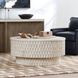 Norwood Coastal White Round Coffee Table