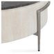 Honor White Wash and Gray Round Concrete Top Coffee Table