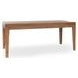 Arno Amber Brown 72" Rectangular Dining Table