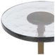 Fabiana Brass Round Glass Top Accent Table