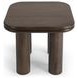 Miranda Cocoa Brown Square End Table