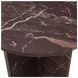 Reilly Merlot Round Marble Top End Table