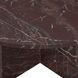 Reilly Merlot Round Marble Top Coffee Table