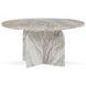 Reilly Rusty Gray Round Marble Top Coffee Table