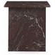 Bexly Merlot Square Marble Top End Table