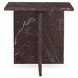 Bexly Merlot Square Marble Top End Table