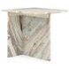Bexly Rusty Gray Square Marble Top End Table