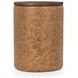 Andra Sedona Brown Leather Upholstered Round Accent Table