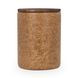 Andra Sedona Brown Leather Upholstered Round Accent Table