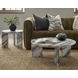 Zora Charcoal Gray Round Marble Top Coffee Table