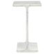 Delaney White Rectangular Marble Top Accent Table