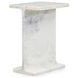 Delaney White Rectangular Marble Top Accent Table