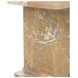 Delaney Rusty Brown Rectangular Marble Top Accent Table