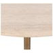 Malani Beige and Tan 36" Round Travertine Top Dining Table