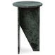 Briley Emerald Green Round Marble Top Small Accent Table