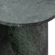 Briley Emerald Green Round Marble Top Small Accent Table