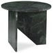 Briley Emerald Green Round Marble Top Accent Table