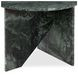 Briley Emerald Green Round Marble Top Accent Table