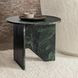 Briley Emerald Green Round Marble Top Accent Table