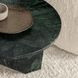 Briley Emerald Green Round Marble Top Accent Table