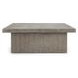 Stonebridge Distressed Gray Square Concrete Top Coffee Table