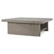 Stonebridge Distressed Gray Square Concrete Top Coffee Table