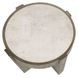 Sonoma Antique White and Distressed Gray Round Concrete Top End Table