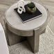 Sonoma Antique White and Distressed Gray Round Concrete Top End Table