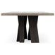 Simone Olive Brown and Antique Gray 94" Rectangular Concrete Top Dining Table