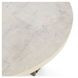 Aspen Antique White and Distressed Brown Round Coffee Table