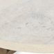 Aspen Antique White and Distressed Brown Round Coffee Table