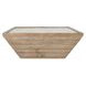 Dalton Natural and Antique White Square Coffee Table