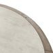 Vincent Distressed Gray and White 55" Round Concrete Top Dining Table
