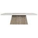 Grange Natural and Antique White 94" Rectangular Concrete Top Dining Table