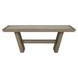 Efron Distressed Gray and Antique White 84" Rectangular Concrete Top Dining Table