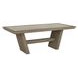 Efron Distressed Gray and Antique White 84" Rectangular Concrete Top Dining Table
