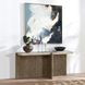 Dillon Natural and Antique White Rectangular Concrete Top Console Table